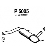 FENNO STEEL - P5005 - Глушитель средний RENAULT LAGUNA 1.8-2.2 93-01